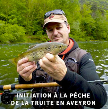 Initiation à la pêche de la truite en Aveyron